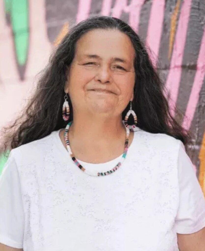 Smiling woman of Indigenous descent