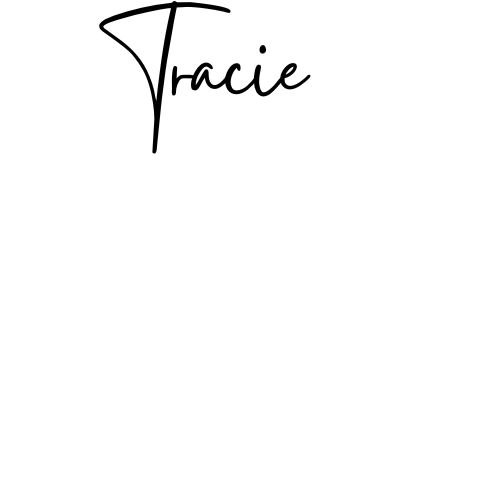 Tracie's first name signature