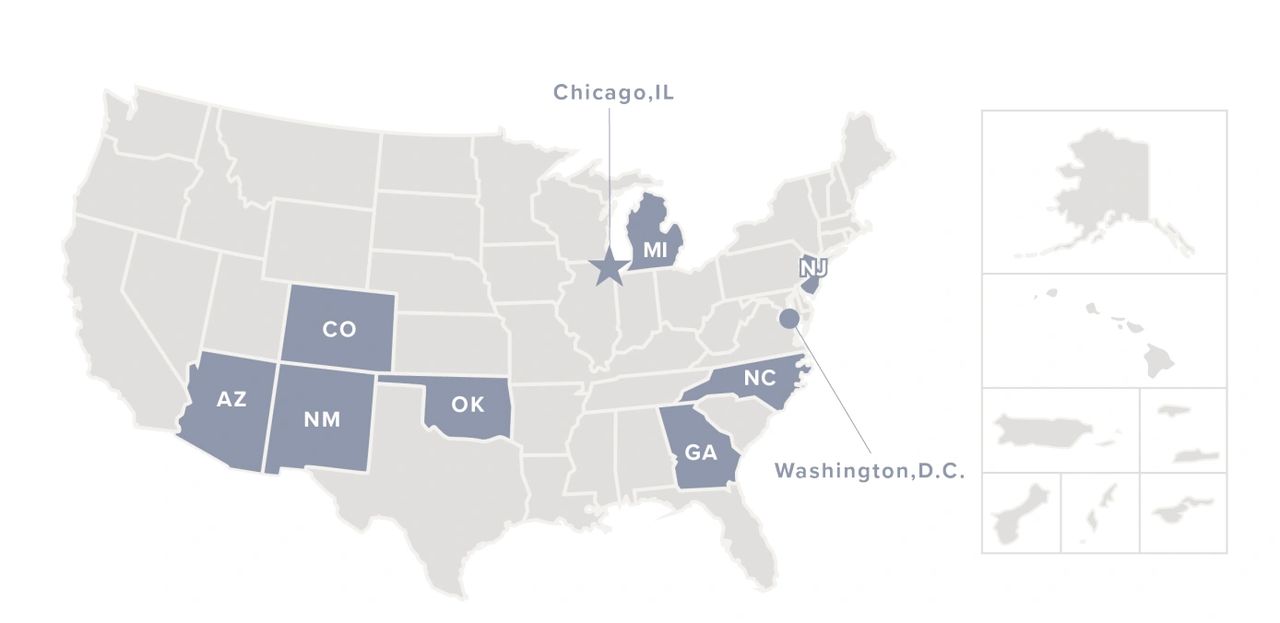 Map of U.S. Local News outlets profiled in the report