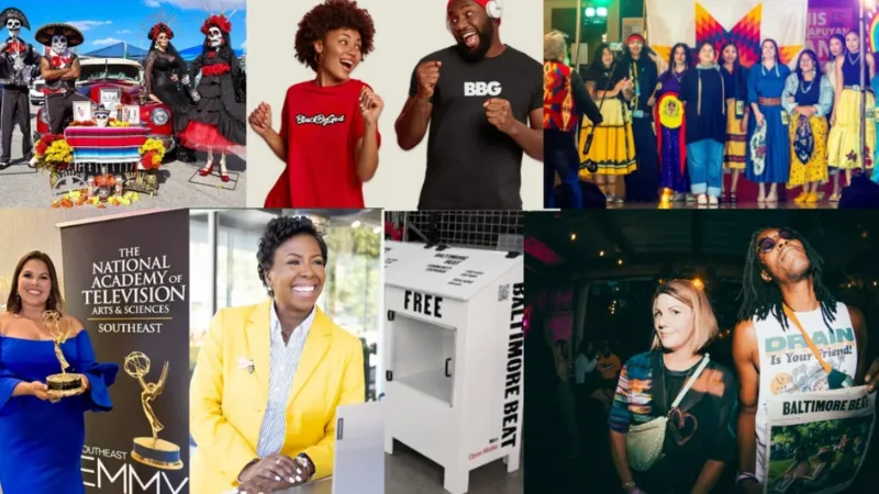 Collage of Pivot Fund Grantee organization photos