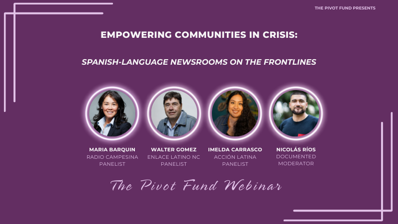 Photos of 4 presenters