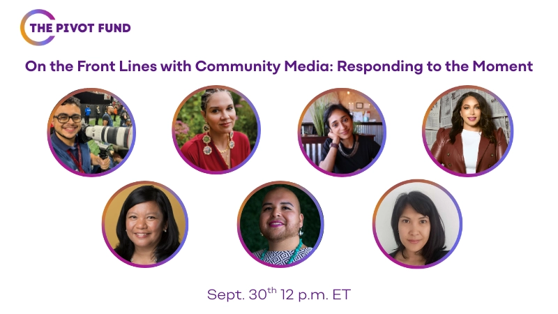 Thumbnail images of 7 presenters with event title and date