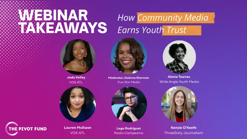 Webinar cover: How community media earns youth trust